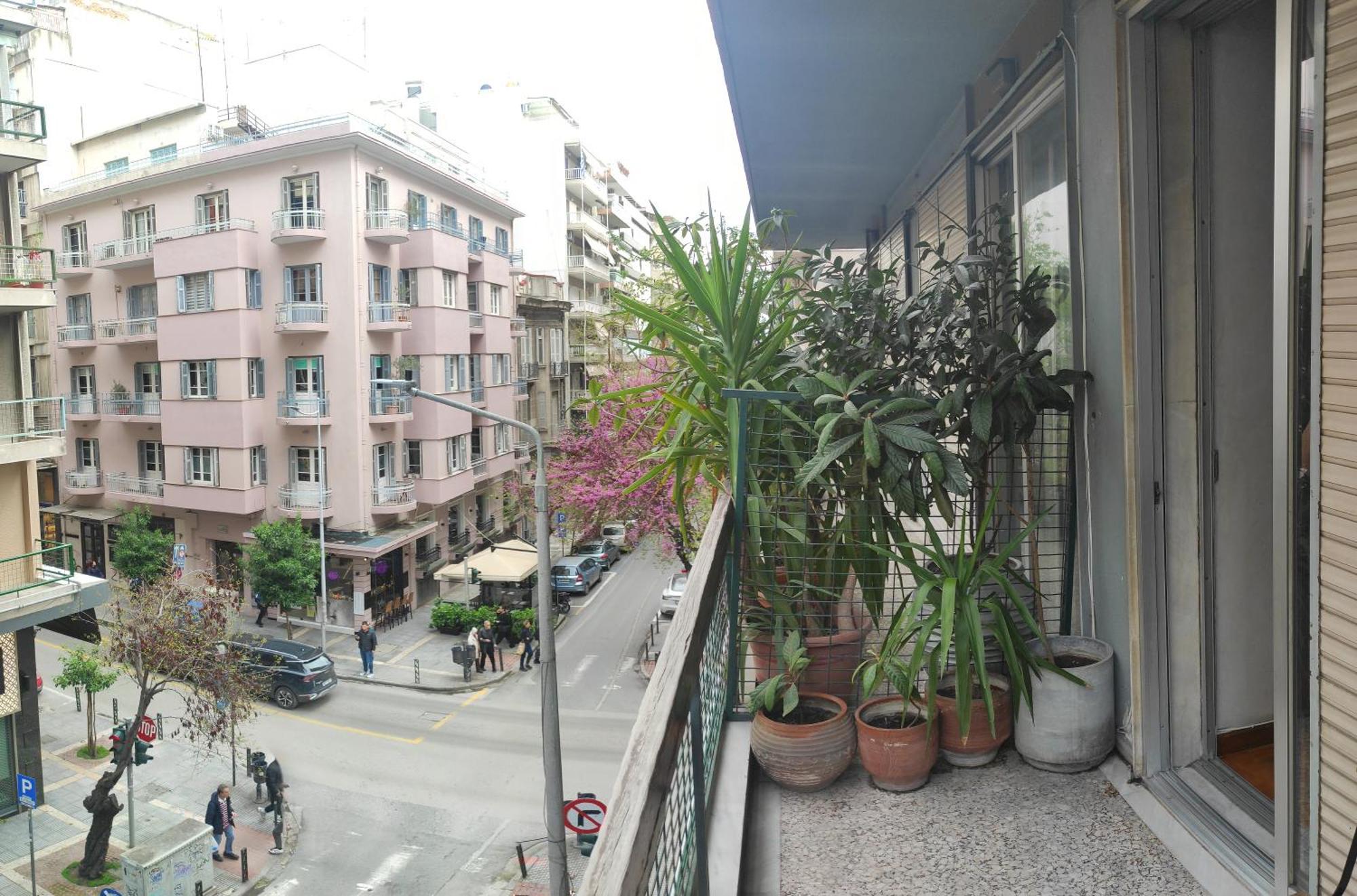 Elegant Luminous Downtown Apartman Szaloniki Kültér fotó